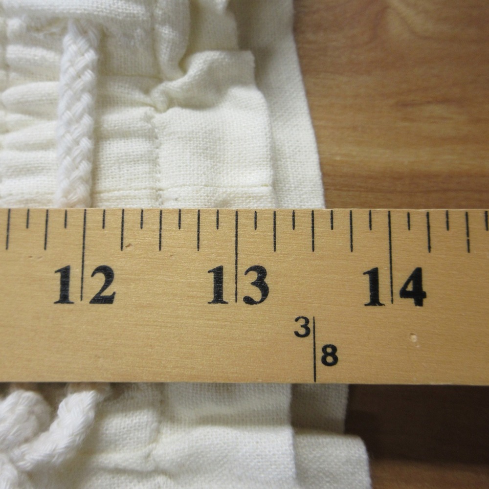 HANG TEN Linen Blend Beach Shorts XXL Sheer Cream Ivory Pull On‎ Relaxed 2XL NWT - Picture 10 of 11